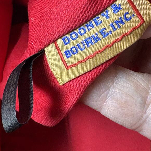 Dooney & Bourke Large Flynn Bag Honey Suede Gently Used Rare Retired Tote Bucket - Picture 10 of 14